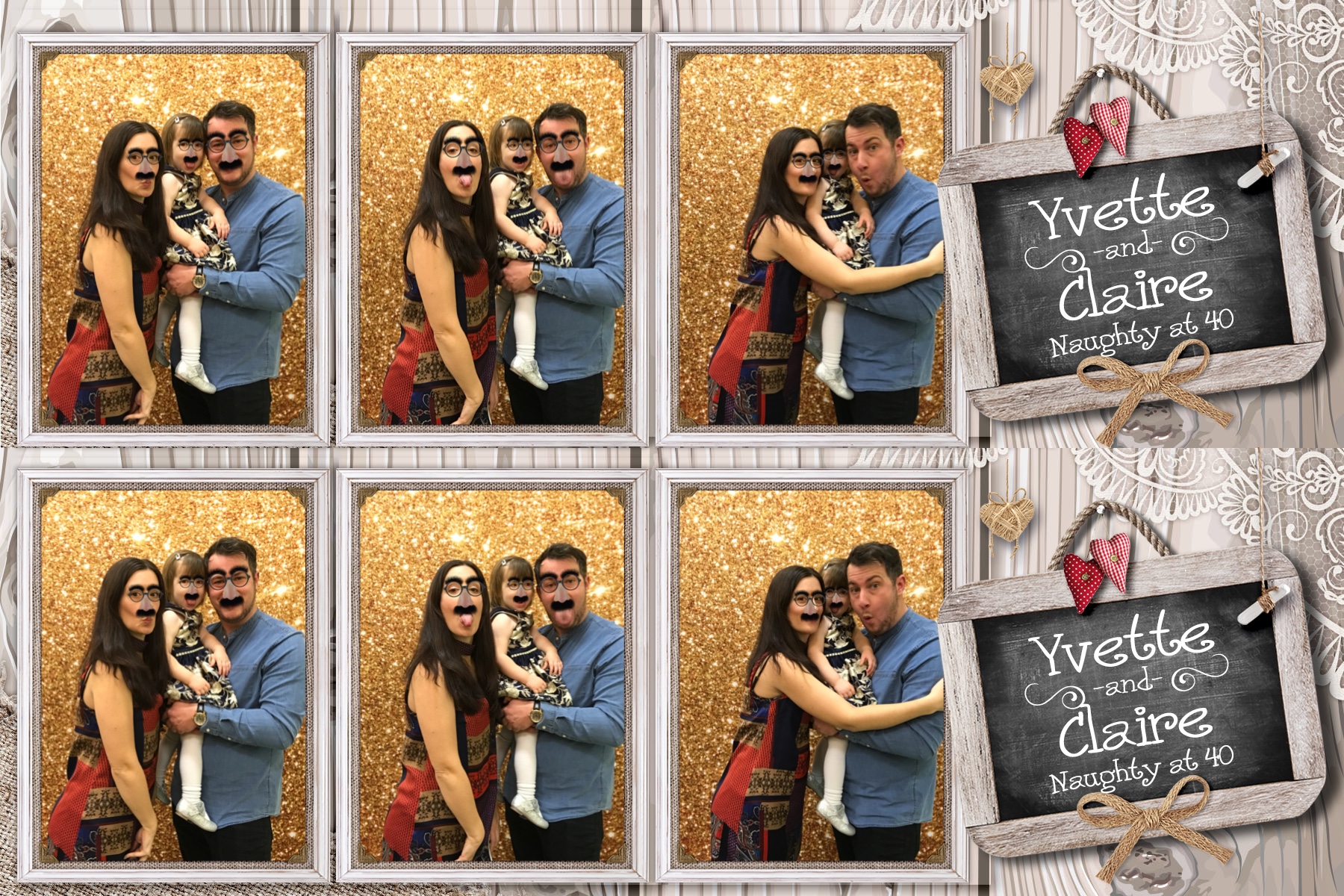 Yvette and Claire’s 40th birthday! - Prints 2 | View more photos from the event at gallery.partydelightsphotobooth.co.uk/u/PartyDelightsPhotoBooth/Yvette-and-Claire’s-40th-birthday-Prints-2